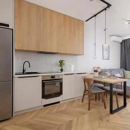 公寓 Stylish In A Modern Development 800 M From Spodek By Renters 卡托维兹